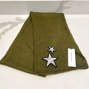 NEW Rebecca Minkoff Dark Olive Star Scarf